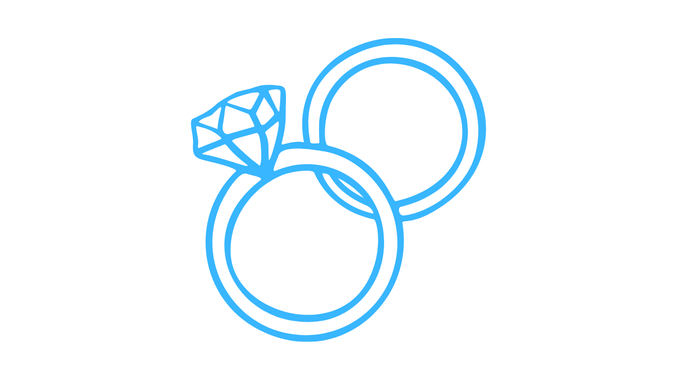 two rings in a icon format - symbolizing premarital counseling two rings in a icon format - symbolizing premarital counseling
