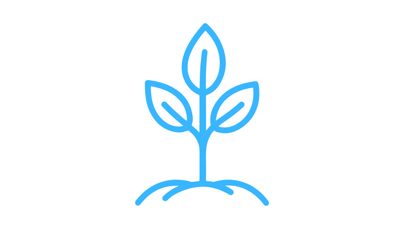 blue plant icon - representing major life transitions blue plant icon - representing major life transitions
